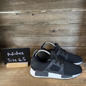 Womens Adidas NMD R1 Black Athletic Running Shoes Sneakers Size 6.5 M‎ EUC